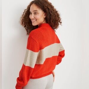 AERIE OH-SNOW-SOFT MOCK NECK SWEATER SZ XS